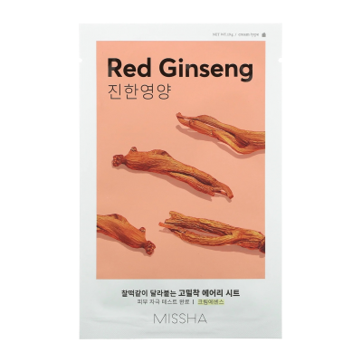 Маска для лица с экстрактом женьшеня Missha Airy Fit Sheet Mask Red Ginseng