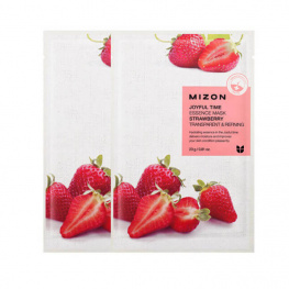 Тканевая маска с экстрактом клубники Mizon Joyful Time Essence Mask Strawberry