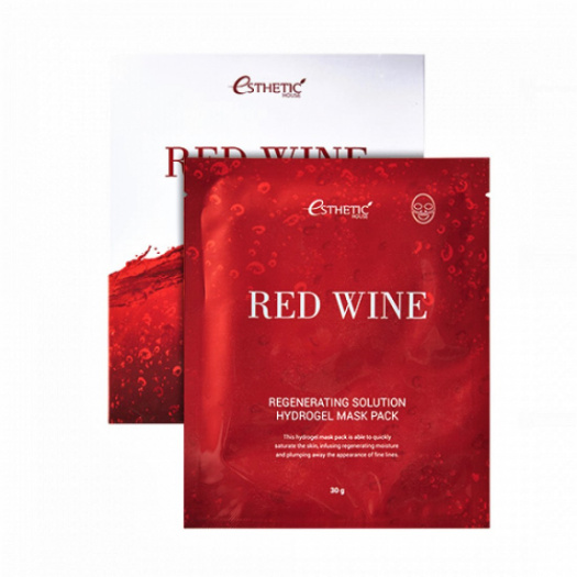 Гидрогелевая маска с красным вином Esthetic House Red Wine Regenerating Solution Hydrogel Mask