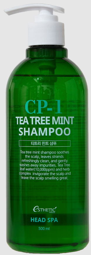 Шампунь для волос успокаивающий Esthetic House СP-1 Tea Tree Mint Shampoo