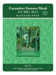 Маска тканевая огурец Mijin Essence Cucumber Essence Mask 