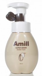 Пенка для умывания с зерновыми экстрактами Amill Super Grain Bubble Foam 