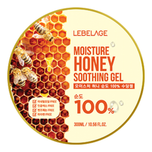 Увлажняющий успокаивающий гель с экстрактом мёда Lebelage Moisture Honey Purity 100% Soothing Gel
