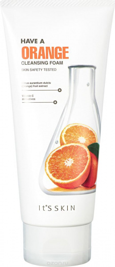 Пенка смягчающая с апельсином It's Skin Have A Orange Cleansing Foam 