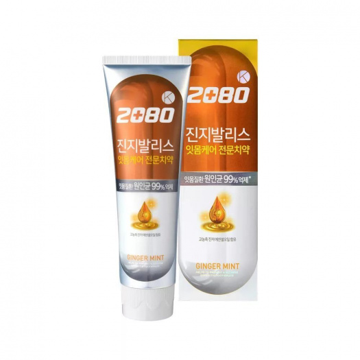 Антибактериальная зубная паста с мятой и имбирем Aekyung 2080 K Gingivalis Ginger Mint Toothpaste