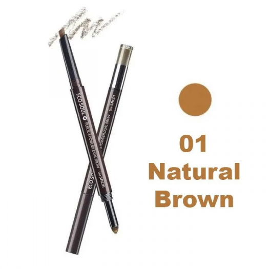 EYE Карандаш для бровей (карандаш-пудра) Eco Soul Pencil & Powder Dual Brow 01. natural brow 0,5гр*0,3гр