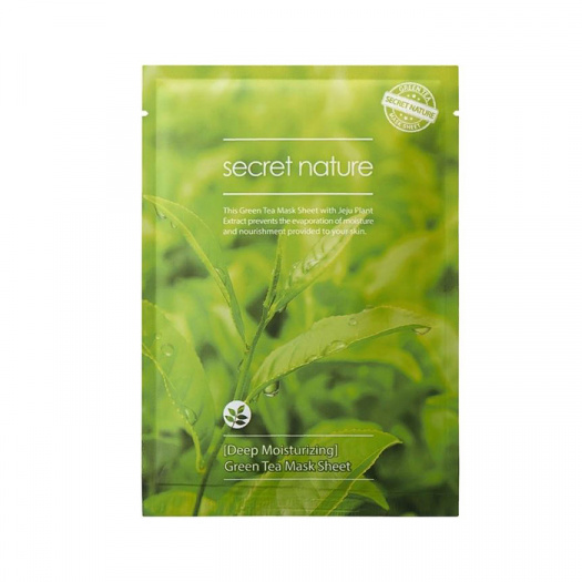 Суперувлажняющая маска с зеленым чаем Secret Nature Green Tea Mask Sheet Deep Moisturizing