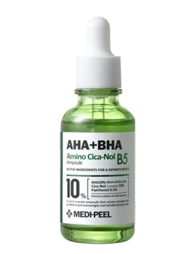 Сыворотка с кислотами 10% и Cica-Nol 12% Medi-Peel  AHA BHA Amino Cica-Nol B5 Ampoule 