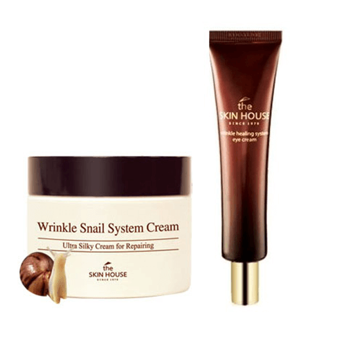 Антивозрастной крем на основе муцина улитки The Skin House Wrinkle Snail System Cream