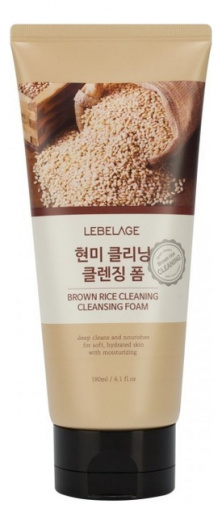 Пенка очищающая с экстрактом риса коричневого Lebelage Brown Rice Cleaning Cleansing Foam