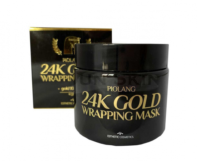 Маска для лица с золотом Esthetic House Piolang 24k Gold Wrapping Mask 