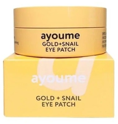 Патчи для глаз с золотом и улиточным муцином Ayoume Gold + Snail Eye Patch