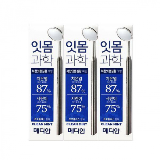 Зубная паста освежающая мятная Median Gum Science Clean 