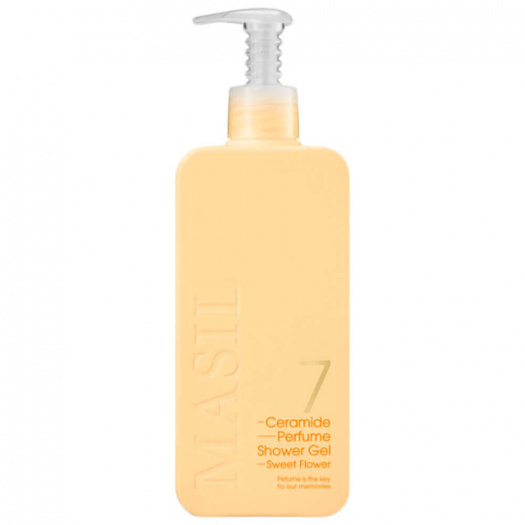 MAS CERAMIDE Гель для душа питательный парфюмированный с керамидами и ароматом малины/жасмина MASIL 7 CERAMIDE PERFUME SHOWER GEL 300ml (SWEET FLOWER)