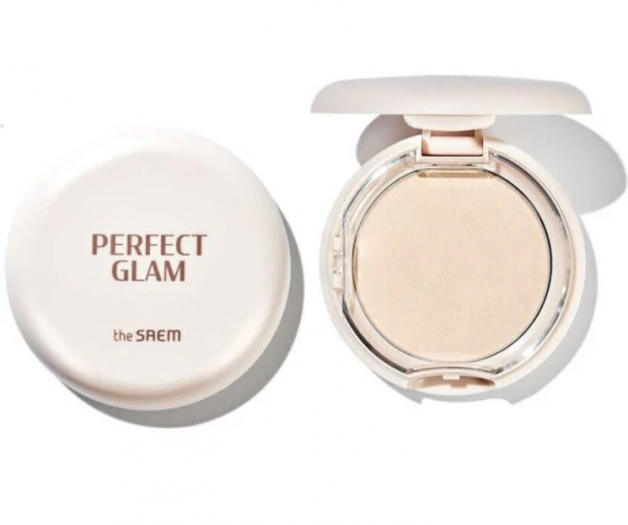 Пудра для лица с эффектом сияния The Saem Perfect Glam Glow Pact 