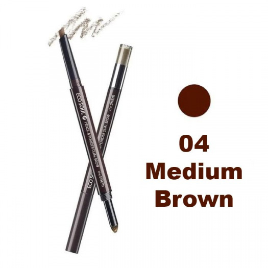EYE Карандаш для бровей (карандаш-пудра) Eco Soul Pencil & Powder Dual Brow 04 Medium Brown 0,5гр*0,3гр