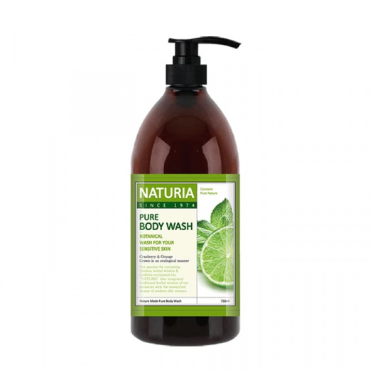 Гель для душа с мятой и лаймом Naturia Pure Body Wash Wild Mint & Lime 