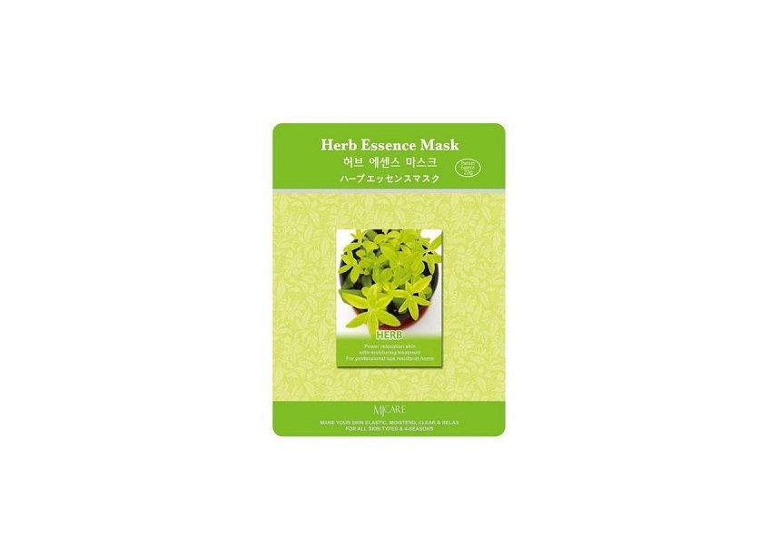 Маска тканевая экстракты трав Mijin Essence Herb Essence Mask 