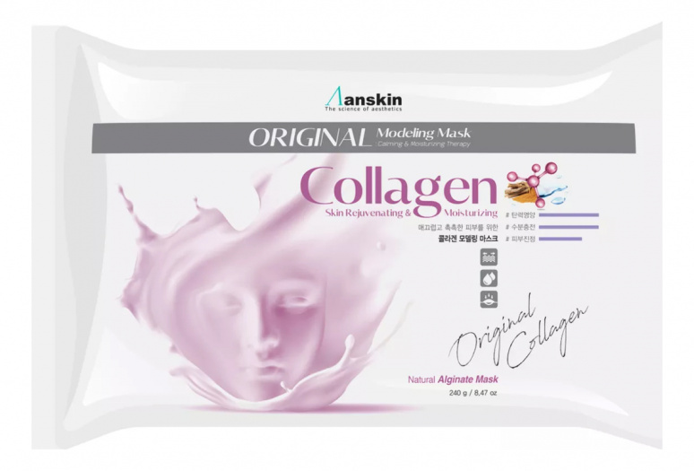 Маска альгинатная Anskin Original Collagen Modeling Mask Refill 