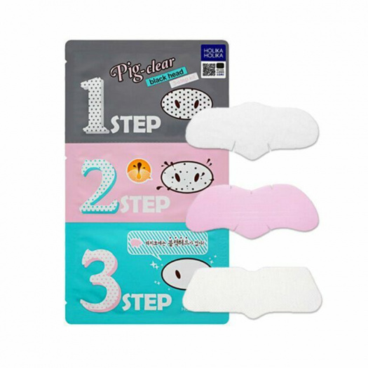 Набор для очистки пор 3-х ступенчатый Holika Holika Pig-Nose Clear Black Head 3-step Kit