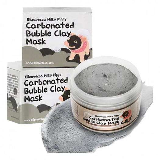 Маска для лица очищающая пузырьковая Elizavecca Сarbonate Bubble Clay Mask
