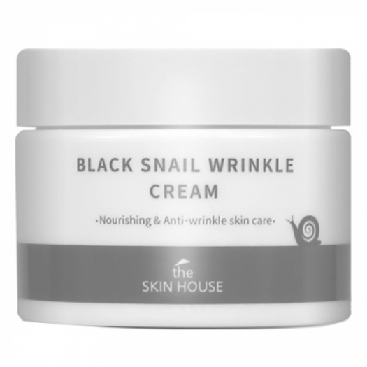 Крем питательный с коллагеном и муцином чёрной улитки The Skin House Black Snail Wrinkle Cream
