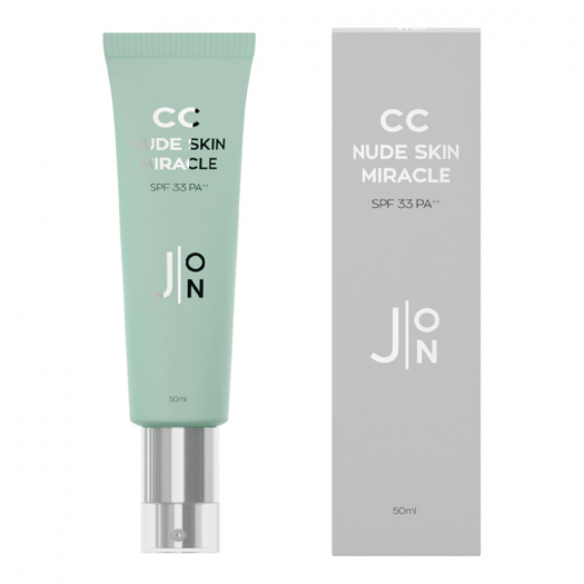 Корректирующий СС крем универсальный с зеленым пигментом J:ON CC Nude Skin Miracle SPF 33 PA++ 