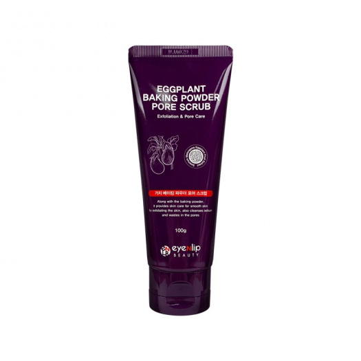 Скраб для лица от черных точек Eyenlip Eggplant Baking Powder Pore Scrub