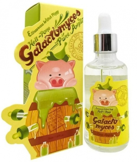 Сыворотка для лица с галактомисисом 100% Elizavecca Hell Pore Galactomyces Pure Ample