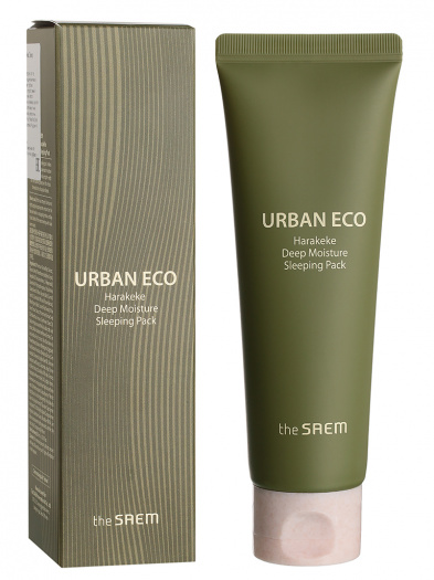 Ночная маска с корнем новозеландского льна The Saem Urban Eco Harakeke Deep Moisture Sleeping Pack