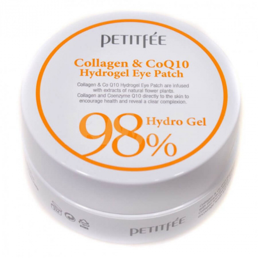 Гидрогелевые патчи для глаз с коллагеном и коэнзимом Petitfee Q10 Collagen&CoQ10 Hydrogel Eye