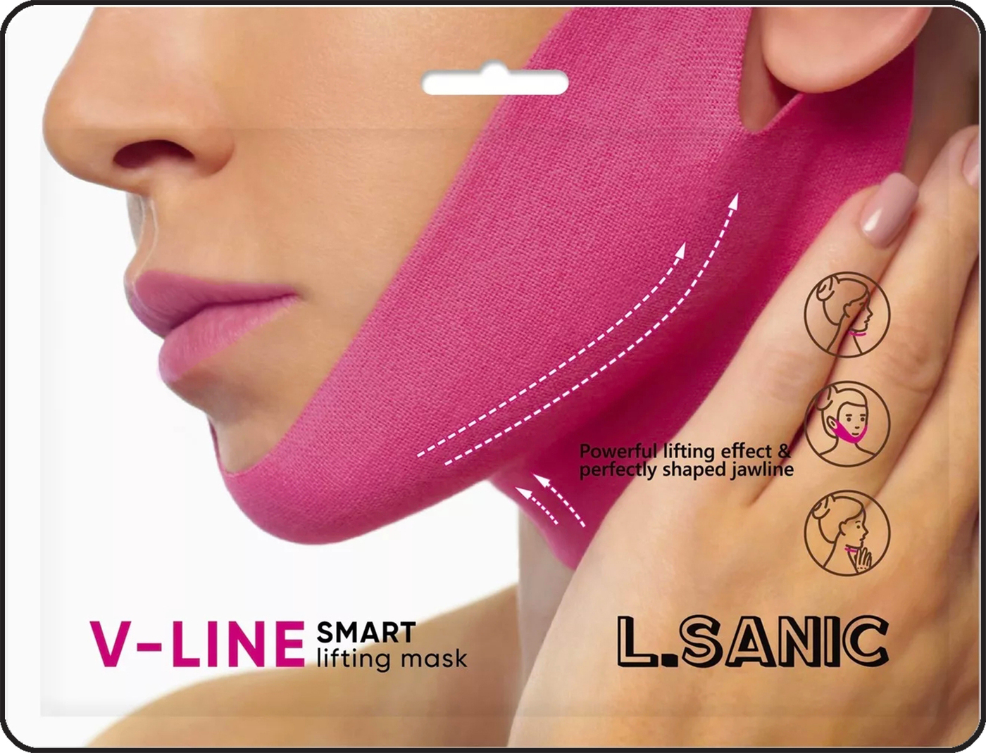 Маска-бандаж для коррекции овала лица L.Sanic V-Line Smart Lifting Mask