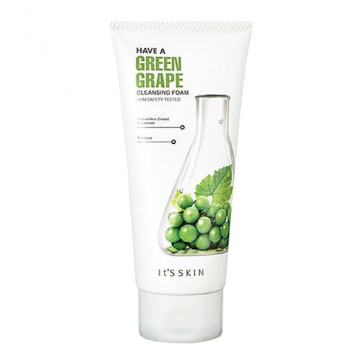 Пенка витаминная с зеленым виноградом It's Skin Have A Green Grape Cleansing Foam 