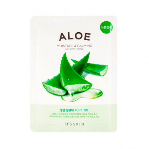 Тканевая маска успокаивающая с алоэ вера It's Skin The Fresh Aloe Mask Sheet