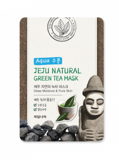 Тканевая маска Welcos Kwailnara Jeju Nature's Green Tea Mask 