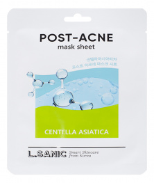 Тканевая маска с экстрактом центеллы азиатской против постакне L.Sanic Centella Asiatica Post-Acne Mask Sheet