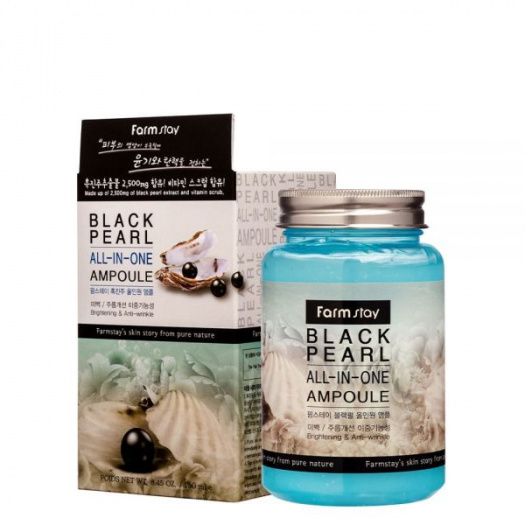 Многофункциональная сыворотка с черным жемчугом FarmStay Black Pearl All-In-One Ampoule