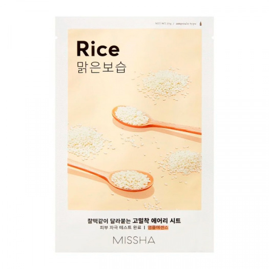 Маска для лица с экстрактом риса Missha Airy Fit Sheet Mask Rice