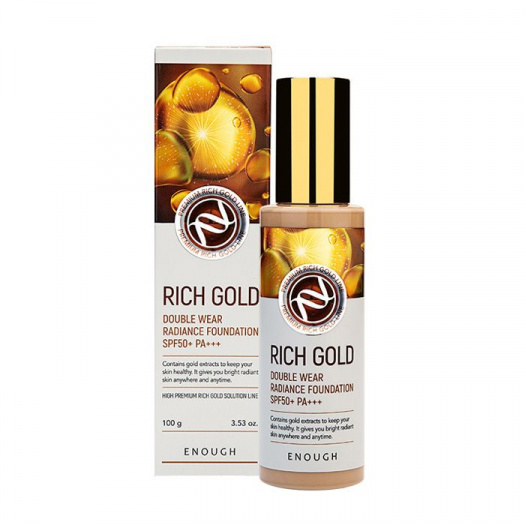 Тональная основа с экстрактом золота Enough Rich Gold Double Wear #13