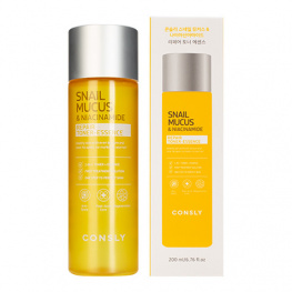Тонер-эссенция с муцином улитки и ниацинамидом Consly Snail Mucus & Niacinamide Repair Toner-Essence