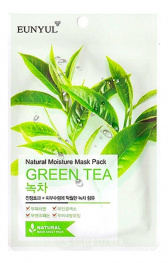 Маска тканевая с экстрактом зеленого чая Eunyul Natural Moisture Mask Pack Green Tea