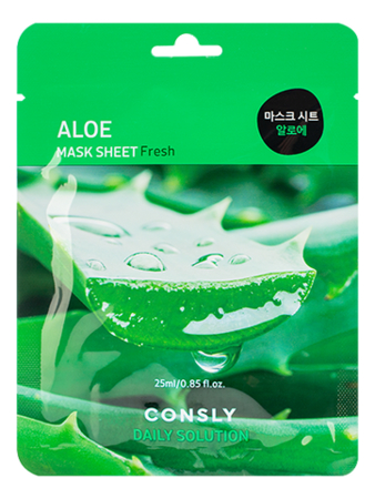 Тканевая маска с экстрактом алоэ Consly Daily Solution Aloe Mask Sheet