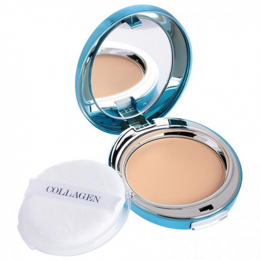 Пудра для лица увлажняющая со сменным блоком Enough Collagen Hydro Moisture Two Way Cake SPF25 #21