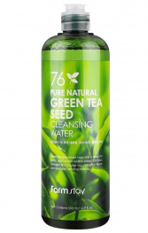 Очищающая вода с экстрактом зеленого чая FarmStay 76 Pure Natural Green Tea Seed Cleansing Water