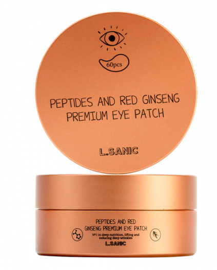 Гидрогелевые патчи с пептидами и красным женьшенем L.Sanic Peptides Аnd Red Ginseng Premium Eye Patch