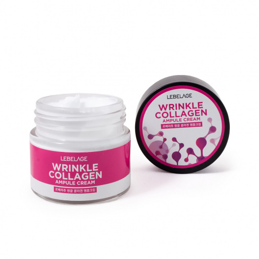 Ампульный крем для лица с коллагеном Lebelage Wrinkle Collagen Ampule Cream