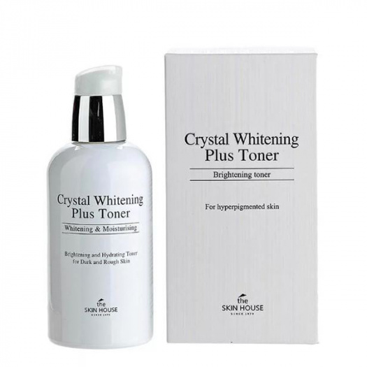 Тонер для выравнивания тона лица The Skin House Crystal Whitening Plus Toner