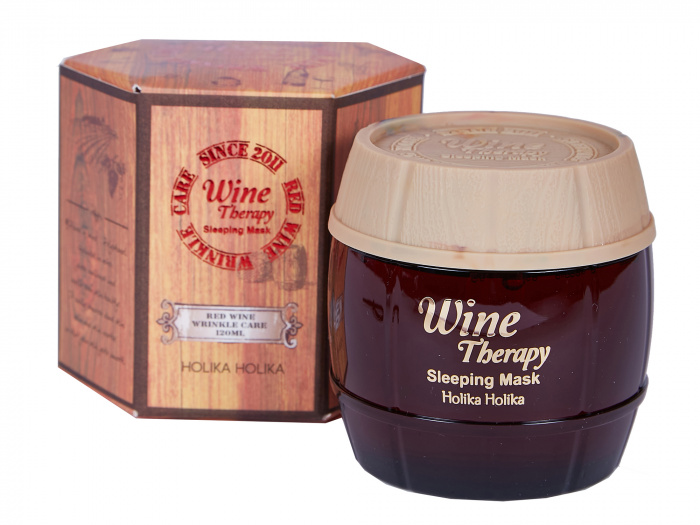 Ночная винная маска-желе с красным вином Holika Holika Wine Therapy Sleeping Mask Red Wine