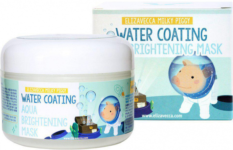 Маска для лица ночная увлажненяющая Elizavecca Water Coating Aqua Brightening Mask