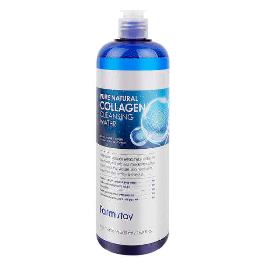 Очищающая вода с коллагеном FarmStay Pure Natural Collagen Cleansing Water